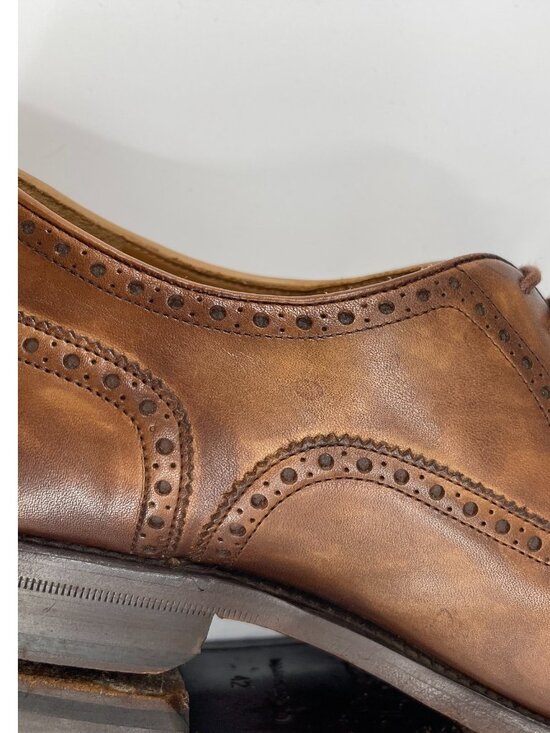 Taft The Grail Brass Chain Toe Brogue Lace Up Oxfords Dress Shoes main image 14